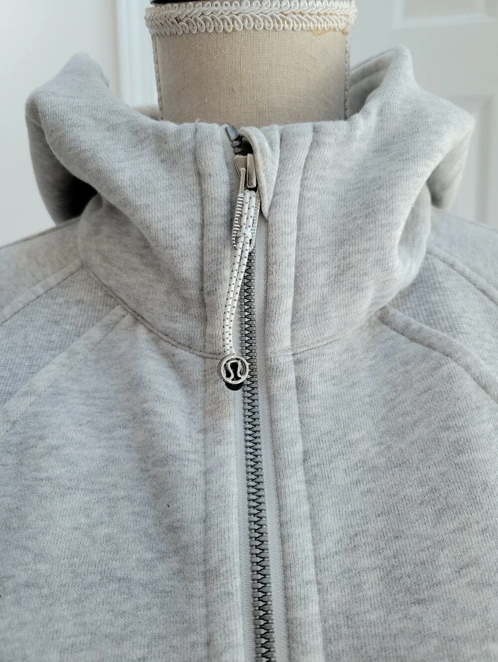 Lululemon Scuba Oversized‎ Half-Zip Hoodie Heathered Core Ultra Light Grey